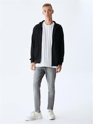 Ltb VINESSA Düz Kapüşonlu Fermuarlı Regular Fit Sweatshırt 11258605060019