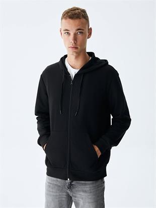 Ltb VINESSA Düz Kapüşonlu Fermuarlı Regular Fit Sweatshırt 11258605060019