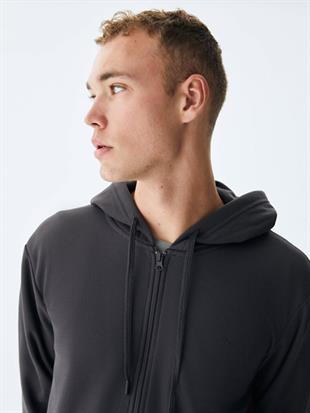 Ltb VINESSA Düz Kapüşonlu Fermuarlı Regular Fit Sweatshırt 11258605060019