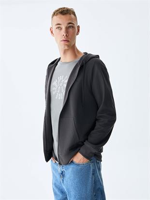 Ltb VINESSA Düz Kapüşonlu Fermuarlı Regular Fit Sweatshırt 11258605060019
