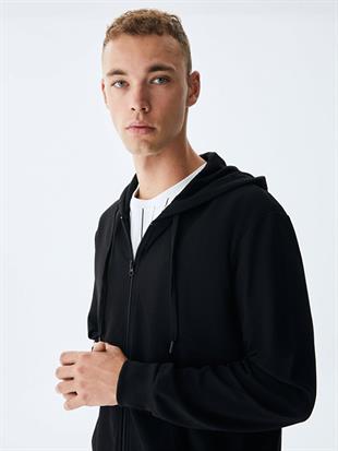 Ltb VINESSA Düz Kapüşonlu Fermuarlı Regular Fit Sweatshırt 11258605060019