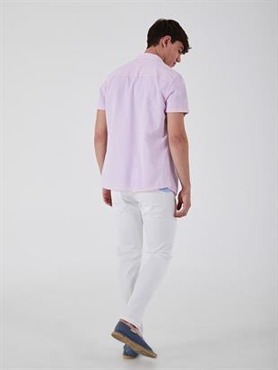 LTB WIBOZI Kısa Kollu Pembe Gömlek 12204908949526