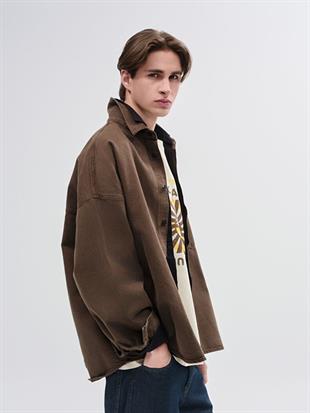 LTB WILLO SEPIA BROWN WASH ERKEK KOT GÖMLEK