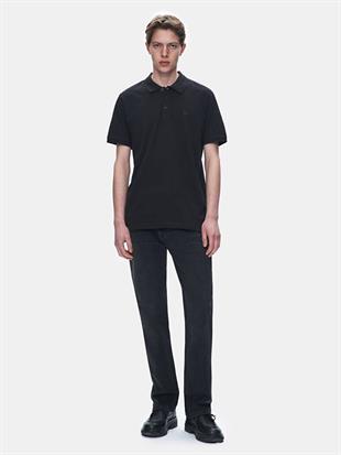 Ltb Wınado Erkek Siyah Polo Yaka  Kısa Kol Regular Siyah T-Shirt 1225845086089200