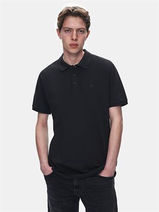 Ltb Wınado Erkek Siyah Polo Yaka  Kısa Kol Regular Siyah T-Shirt 1225845086089200