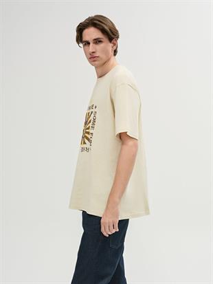 LTB YANESE Erkek Basic Baskılı Sıfır Yaka Taş T-shirt 1225842726089