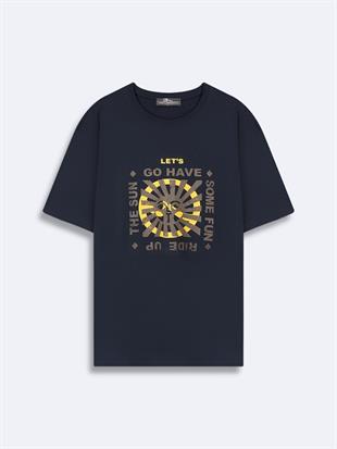 LTB YANESE Erkek Basic Baskılı Sıfır Yaka T-shirt 1225842726089