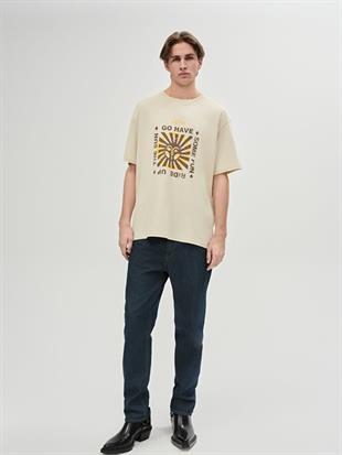 LTB YANESE Erkek Basic Baskılı Sıfır Yaka Taş T-shirt 1225842726089