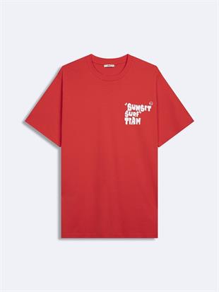 Ltb Yatofo  Erkek Kısa Kol Sıfır Yaka Slogan Baskılı T-Shırt 1225842886089