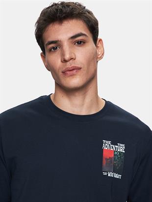 LTB YELODO Erkek Sıfır Yaka Kısa Kol Regular T-Shirt 1225841986089