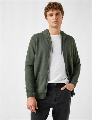 Ltb VINEE Fermuarlı Hırka Sweatshirt Kapüşonlu