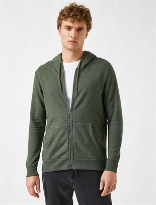 Ltb VINEE Fermuarlı Hırka Sweatshirt Kapüşonlu