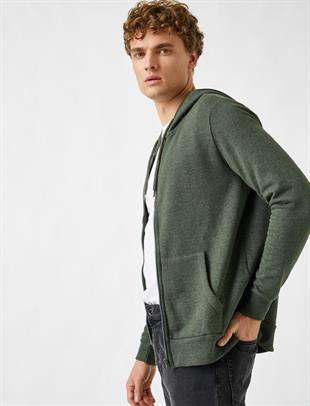 Ltb VINEE Fermuarlı Hırka Sweatshirt Kapüşonlu