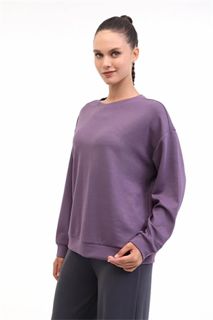 Lumberjack 16ALICE-C CK97 5PR Mor Kadın Sweatshir