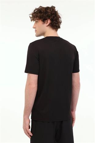 Lumberjack MB CT100 PES C T-SH 5FX Siyah Erkek Kısa Kol T-Shirt 101939390