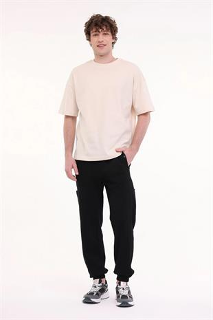 LUMBERJACK MB ROS 11HS113 5FX Bej Erkek Kısa Kol T-Shirt 101952444
