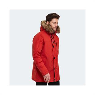 Lumberjack ML Freddy COAT 3SN54 3PR Erkek Turuncu Kapüşonlu Mont
