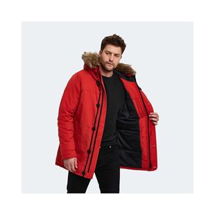 Lumberjack ML Freddy COAT 3SN54 3PR Erkek Turuncu Kapüşonlu Mont