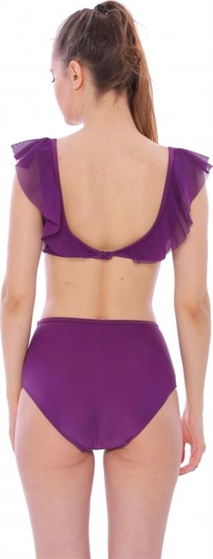 Argisa Düz Fırfırlı Yüksek Bel Yeni Bikini