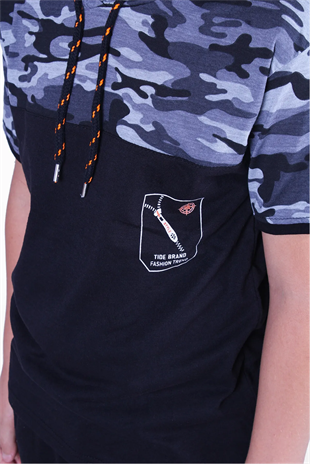 Kamuflaj Desenli T-shirt Erkek Çocuk