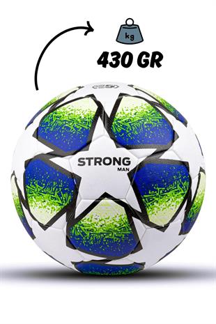 StrongMen Lazer kesim 4 Astarlı Suni Deri Sert Zemin Halı Saha Futbol Topu No:5 BSF-8000
