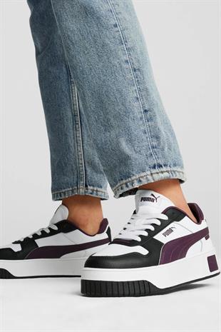 Puma Carina Street Kadın Sneaker Beyaz Mor Ayakkabı 38939027