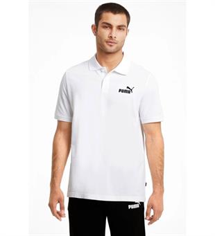 Puma Essential Pique Polo Erkek Beyaz Günlük Stil Polo T-Shirt 58667402