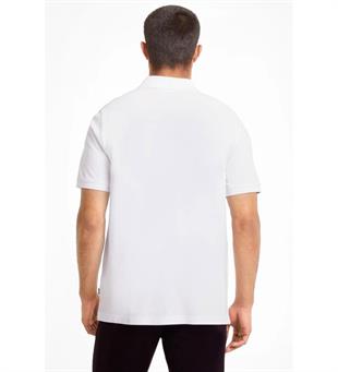 Puma Essential Pique Polo Erkek Beyaz Günlük Stil Polo T-Shirt 58667402