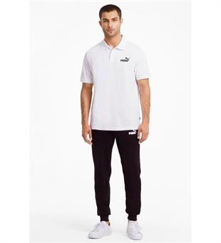 Puma Essential Pique Polo Erkek Beyaz Günlük Stil Polo T-Shirt 58667402
