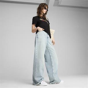 Puma GRAPHICS Floral Siyah Tişört Kadın 68508101