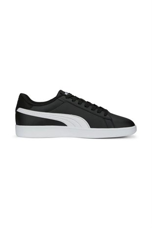 Puma Smash 3.0 L Black White Erkek Günlük Ayakkabı Siyah 390987-04