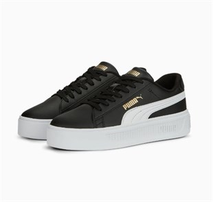Puma Smash Platform V3 Kadın Siyah Günlük Spor Ayakkabı 390758-02
