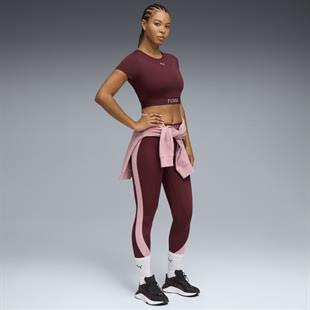 Puma STRONG TEE - SHORT Mor Kadın Crop T-Shirt 52680596