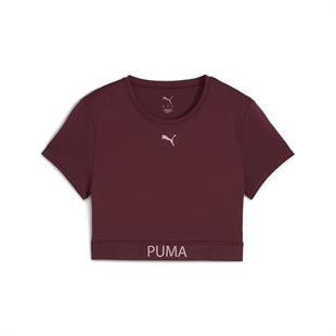 Puma STRONG TEE - SHORT Mor Kadın Crop T-Shirt 52680596