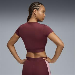 Puma STRONG TEE - SHORT Mor Kadın Crop T-Shirt 52680596