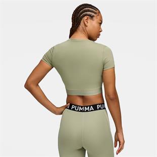Puma STRONG TEE - SHORT Yeşil Kadın Crop T-Shirt 52680582