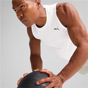 Puma TAD TECH Triblend Sleevless Erkek Beyaz Atlet 52600702