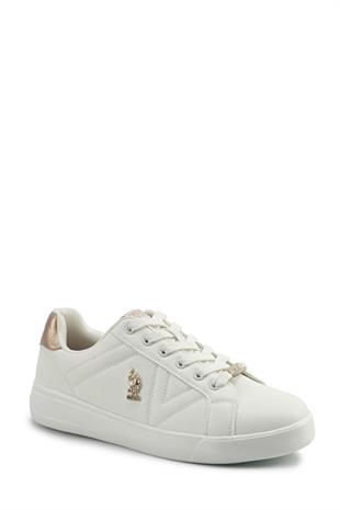U.S. Polo Assn. EXXY 5PR Beyaz Kadın Sneaker Spor Ayakkabı