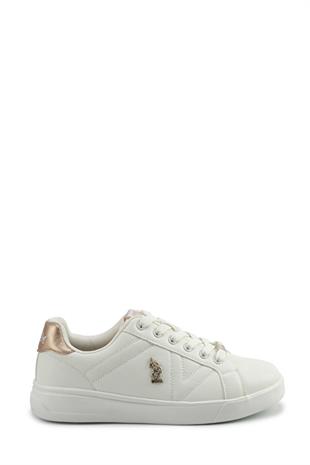 U.S. Polo Assn. EXXY 5PR Beyaz Kadın Sneaker Spor Ayakkabı