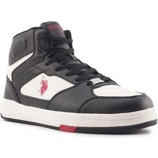 Us Polo 3W Presto Hı 3Pr Siyah Beyaz  Erkek Sneaker Ayakkabı