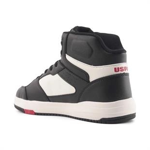 Us Polo 3W Presto Hı 3Pr Siyah Beyaz  Erkek Sneaker Ayakkabı