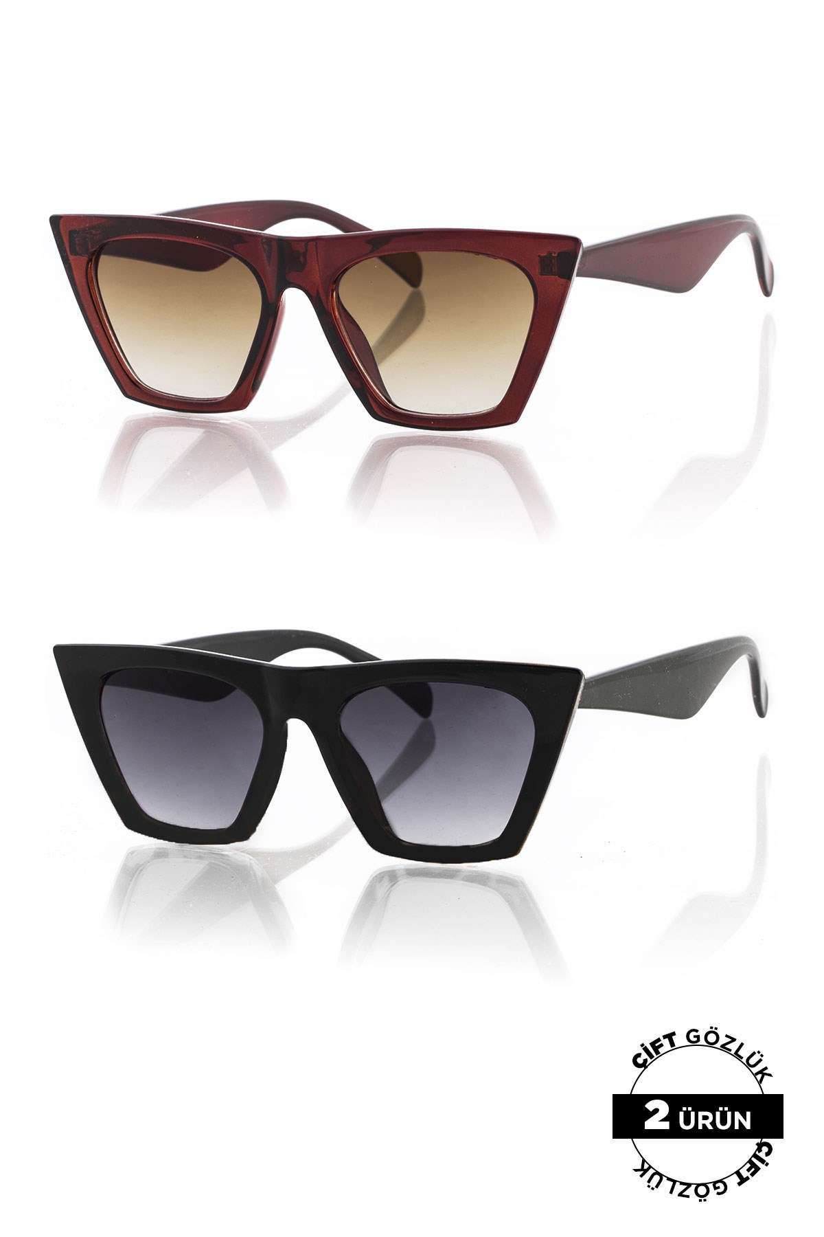 PL8045R01R02 Unisex Güneş Gözlüğü 2li Ürün