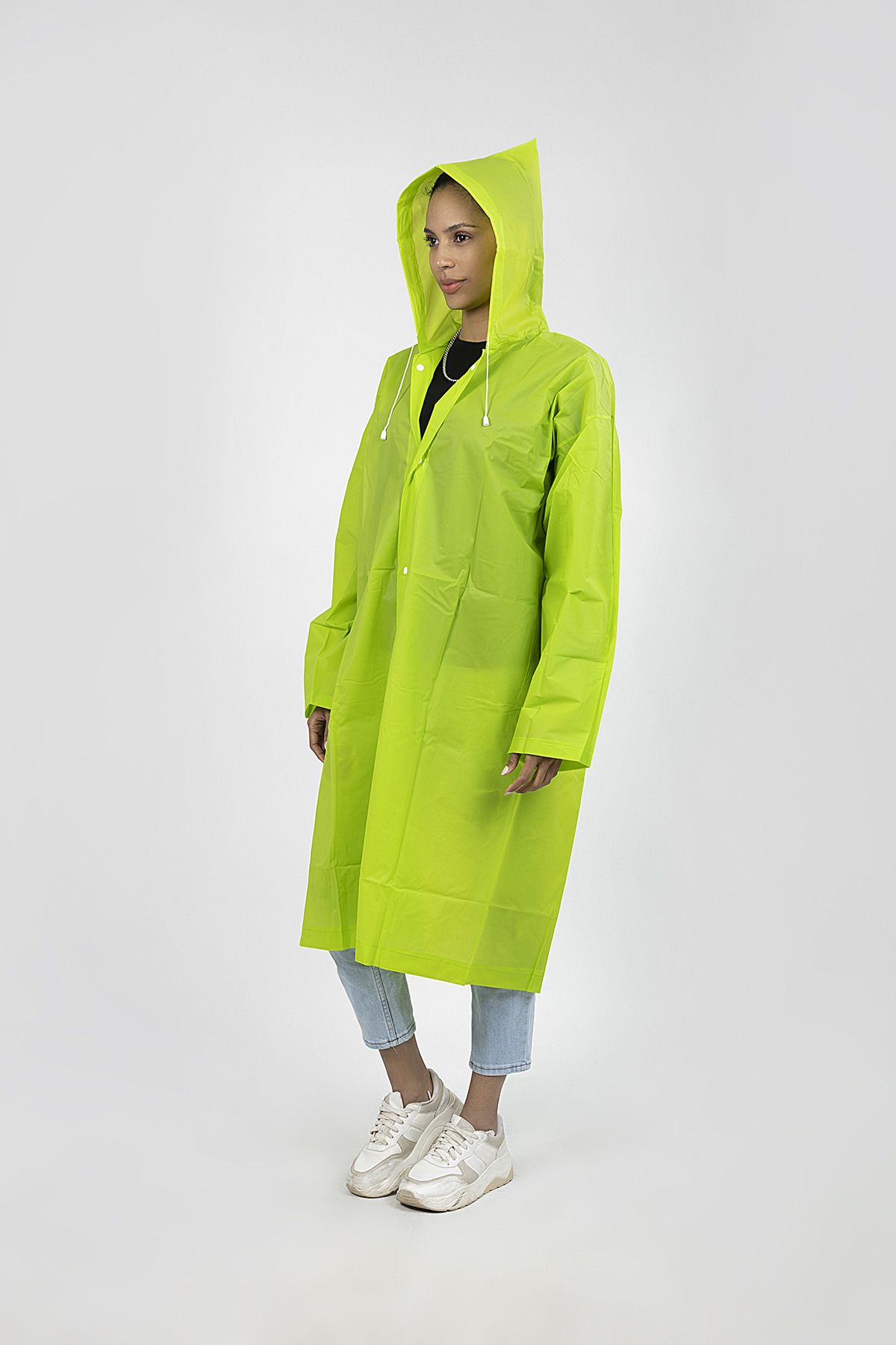 POLO55  Kapüşonlu Çıtçıtlı Yağmurluk ve Rüzgarlık