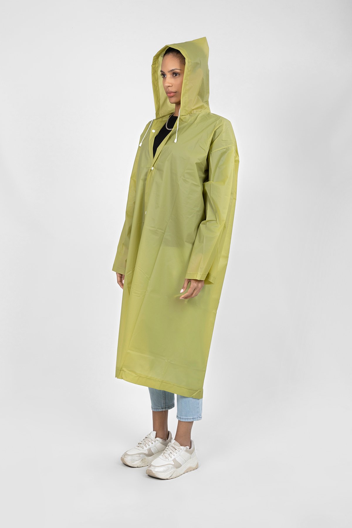 POLO55  Kapüşonlu Çıtçıtlı Yağmurluk ve Rüzgarlık