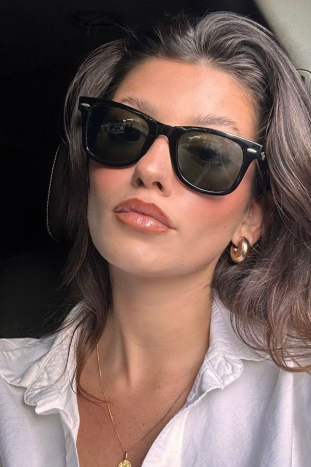 POLO55 Wayfarer Unisex Siyah Güneş Gözlüğü