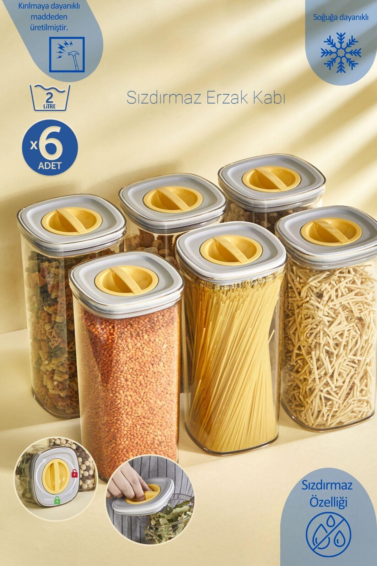 polo55.sport.1855 Vakumlu Kapak 6 Adet 2 Lt Saklama Kabı