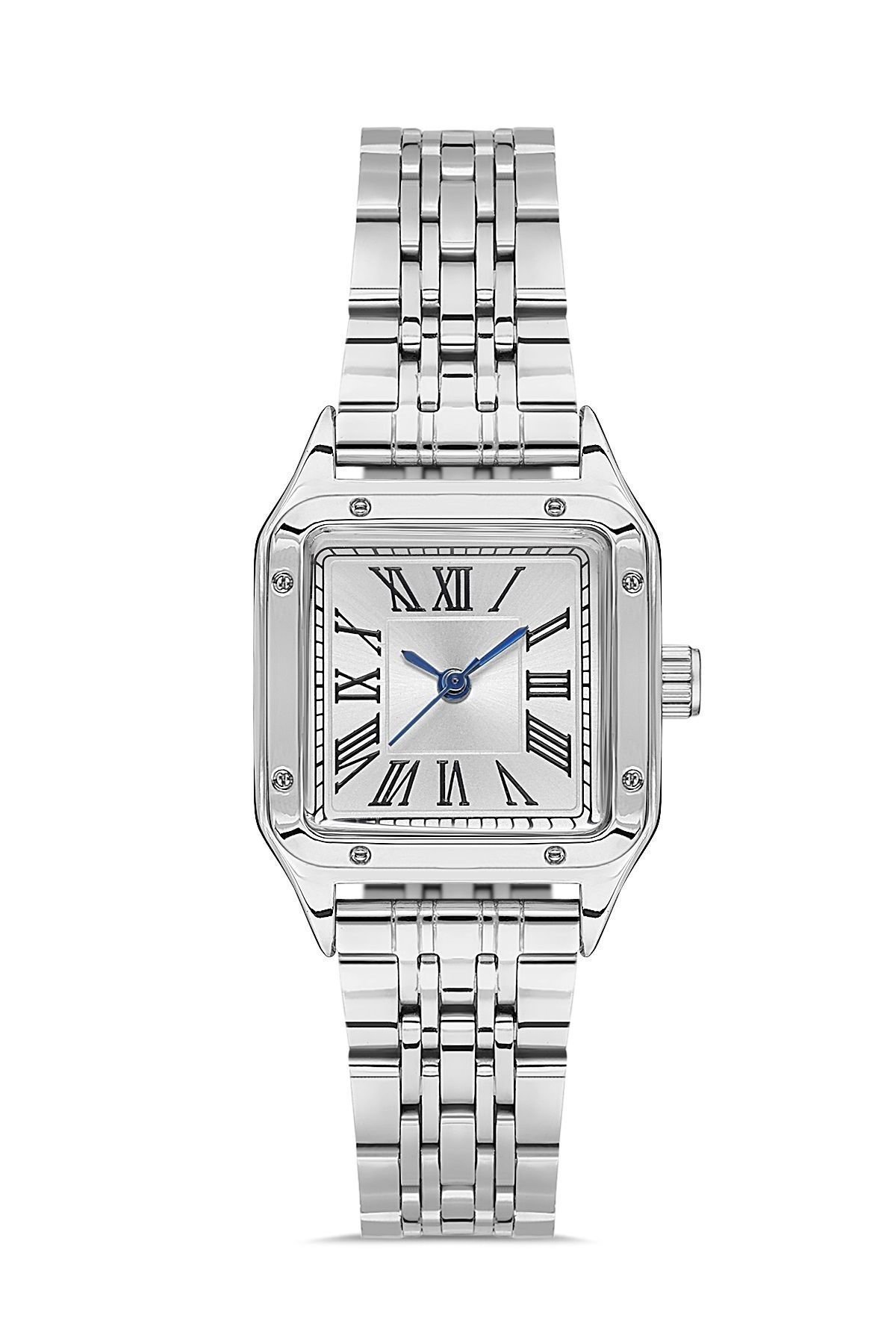 Roma Rakamlı Kare Model Gümüş Kadın Kol Saati