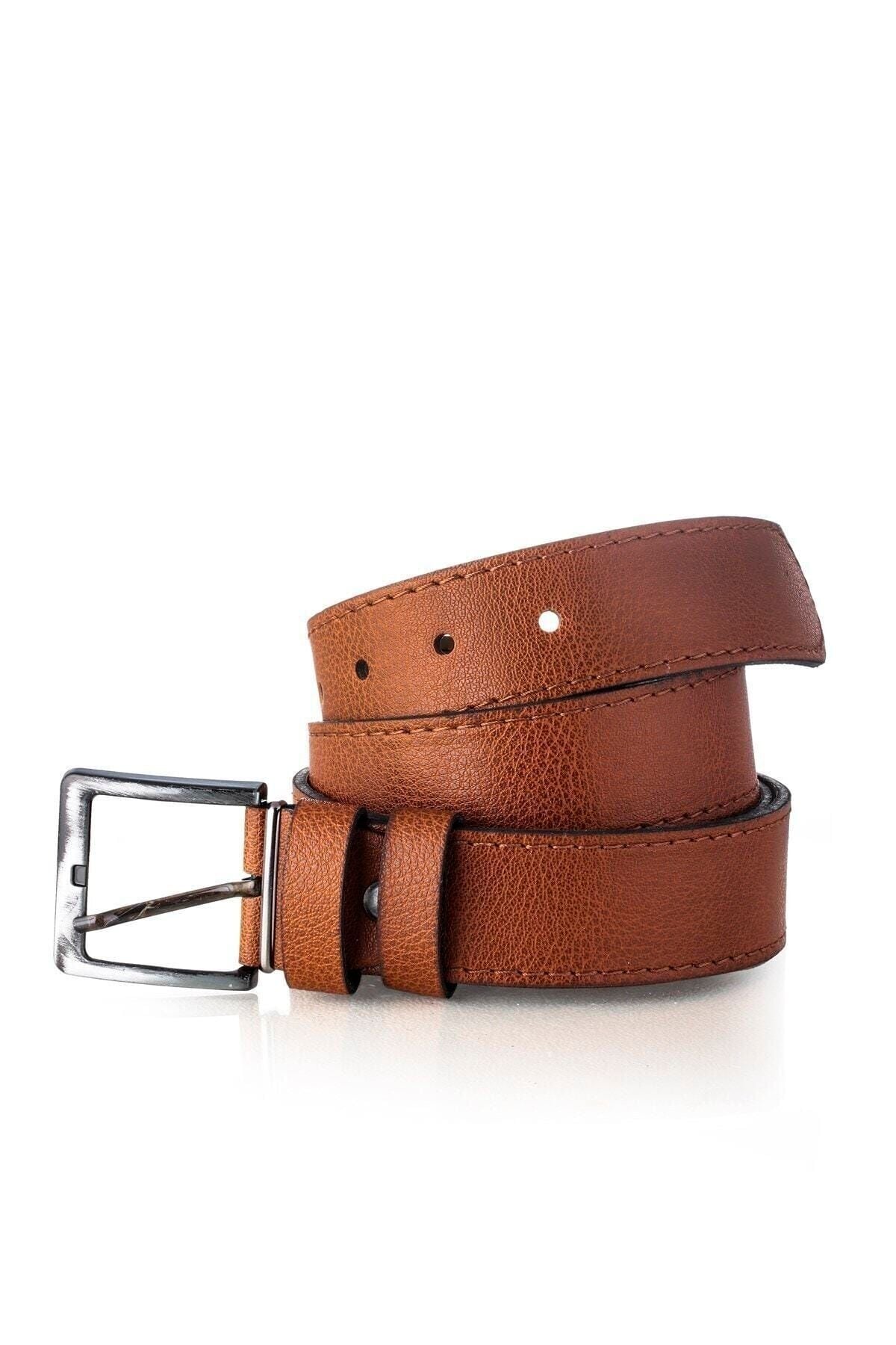 Taba Suni Deri Erkek Kemer