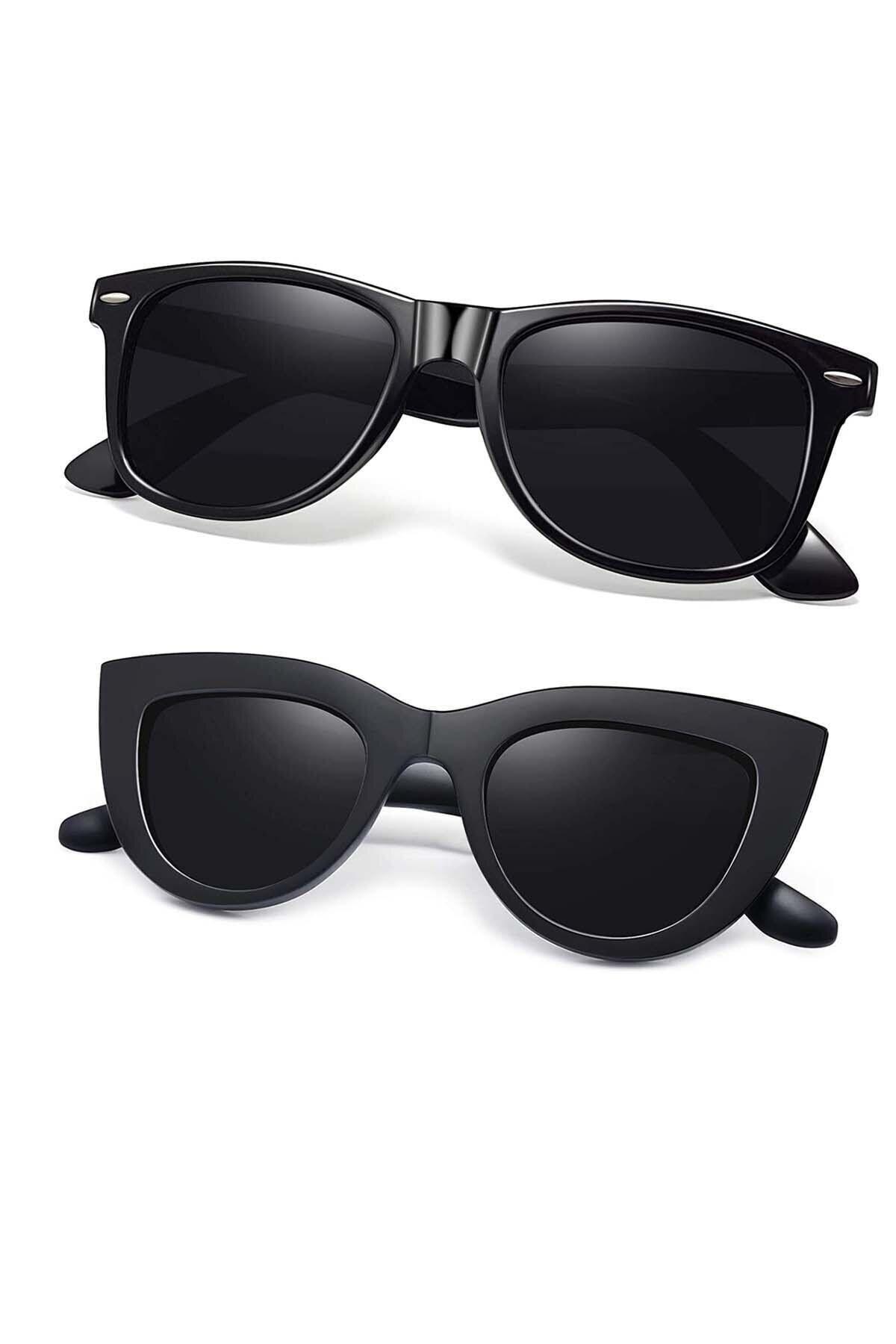 8045set05 Vintage Vog Model Ve Wayferer Model 2'li Kadın Gözlük Seti