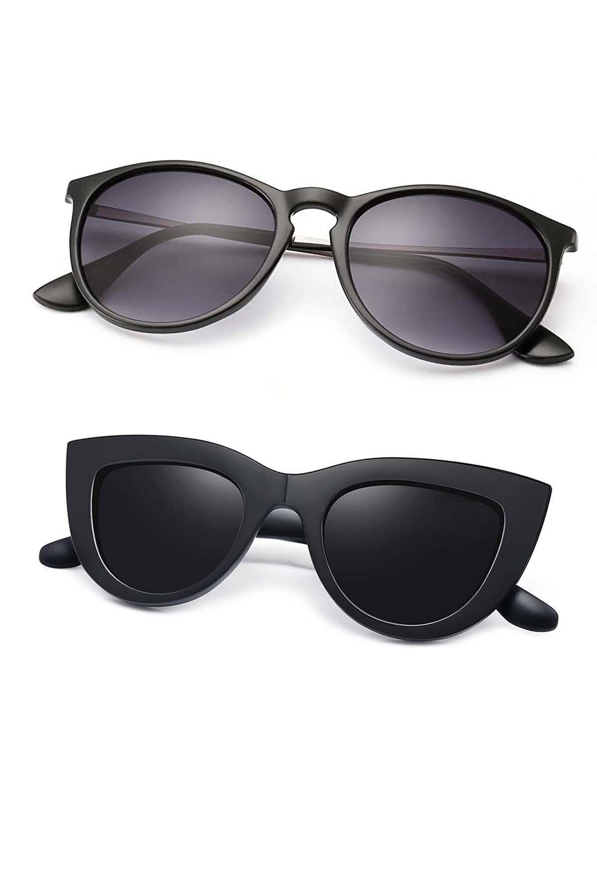 8045set08 Vintage Vog Model Ve Erica Model 2'li Kadın Gözlük Seti